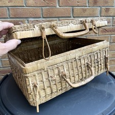 Vintage wicker straw for sale  LOWESTOFT