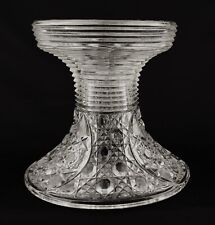 L.E. Suporte para tigela Smith Glass Daisy and Button Clear Ridges 71/4" de altura comprar usado  Enviando para Brazil