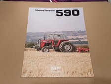 Folheto de vendas de trator agrícola Massey Ferguson 590 1980 com 14 páginas mercado do Reino Unido comprar usado  Enviando para Brazil