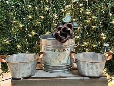 Galvanized metal containers for sale  Cove City