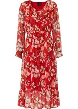 Kleid volants rot gebraucht kaufen  Deutschland
