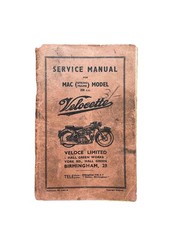 Service manual velocette for sale  WHITSTABLE