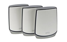 NETGEAR RBK853 ORBI Mesh WiFi 6 routerów i 2 satelity AX6000 RBK853-100EUS, używany na sprzedaż  PL