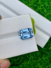 AAA 9,14 ct+ Natural Santa Maria Azul FL Água-marinha Esmeralda Pedra Preciosa Solta comprar usado  Enviando para Brazil
