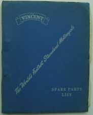 Vincent illustrated spare for sale  BATLEY