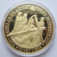 Usado, Medalha Kreuztrag Jesus em perfeito estado brilho apenas 250 cunhadas comprar usado  Enviando para Brazil