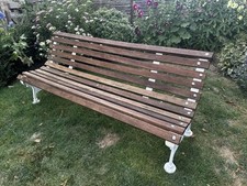 Usado, Um banco de jardim Coalbrookdale original c1875 inclui marca e Reg No. em relevo   comprar usado  Enviando para Brazil