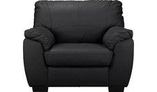 black leather armchair for sale  OLDHAM