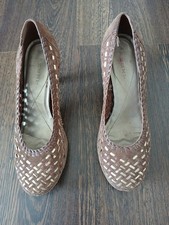 Brown suede court for sale  ANNAN