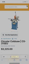 Baileigh cold saw for sale  San Pedro