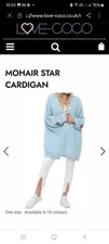 Mohair star cardigan for sale  HULL