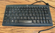 Mini teclado Logitech NetPlay Y-UC29 867199-0100 preto pequeno testado comprar usado  Enviando para Brazil