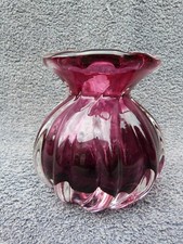 Mid century cranberry for sale  WIGSTON