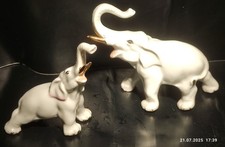 White porcelain elephants for sale  CARDIFF