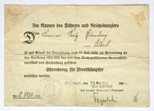 Diploma croce militare usato Diploma croce militare usato  Polcenigo