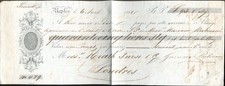 Napoli 1848 autografo usato  Fontegreca