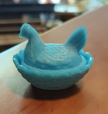 Copo de leite azul mosser miniatura Hen On Nest  comprar usado  Enviando para Brazil