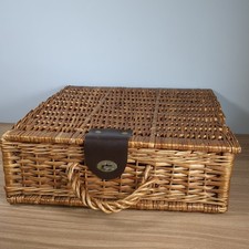 Wicker basket picnic for sale  POOLE