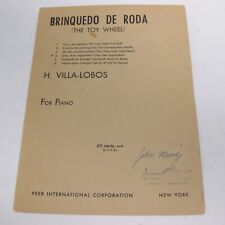 Villa-Lobos Brinquedo De Roda Toy Wheel Piano Partitura Partitura 1955 Peer Intl, usado comprar usado  Enviando para Brazil