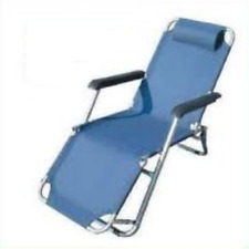 sedia sdraio blu poltrona relax richiudibile con braccioli e poggiatesta comprar usado  Enviando para Brazil