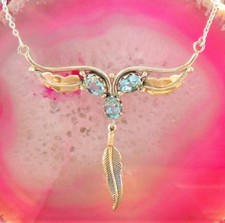 Collier kette feder gebraucht kaufen  Zell