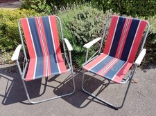 Retro striped folding for sale  EVESHAM