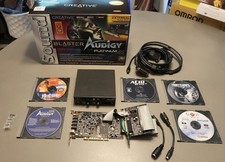 Tarjeta Creative Sound Blaster de colección Audigy Platinum SB0090 rara PC DOS Windows segunda mano  Embacar hacia Mexico