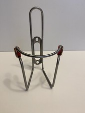 Garrafa de água vintage Ciussi inox gaiola tubular aço inoxidável elite latão botão vermelho, usado comprar usado  Enviando para Brazil