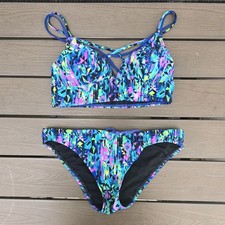 TYR Machu Pichau Brooke Bralet com parte inferior de biquíni Lulu combinando tamanho P nova amostra , usado comprar usado  Enviando para Brazil