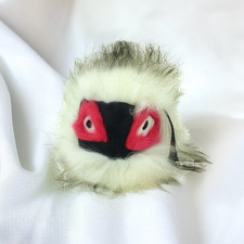 Bolsa charme FENDI autêntica Monster Bugs couro pele bege vermelho preto feita na Itália comprar usado  Enviando para Brazil