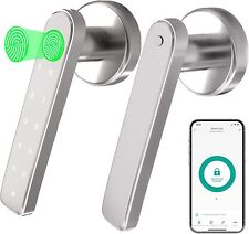 Fechadura de porta inteligente impressão digital biométrica maçaneta de trava de porta controle e chave APP comprar usado  Enviando para Brazil
