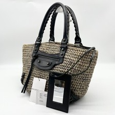 Balenciaga raffia handbag d'occasion  Expédié en Belgium