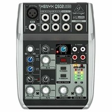 Mixer Behringer Xenyx Q502USB 5 entradas com cabo de alimentação comprar usado  Enviando para Brazil
