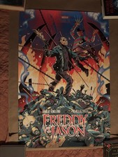 Pôster Freddy VS Jason por Alex Arizmendi Xx/35 raro não Mondo 24x36, usado comprar usado  Enviando para Brazil