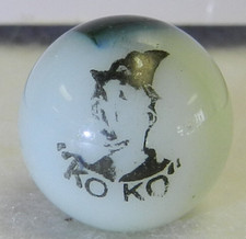 Usado, #18690m Vintage Peliter Glass Quadrinhos Quadro Mármore Koko 0,65 Polegadas Estado Perfeito Menos comprar usado  Enviando para Brazil
