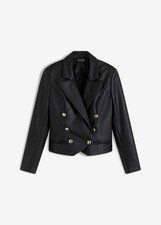 Blazer lederimitat schwarz gebraucht kaufen  Deutschland