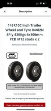 145r10c inch trailer for sale  CHORLEY