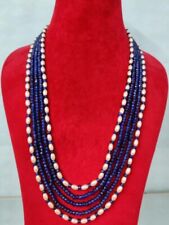 Usado, Linda joia de pérolas indiana de cristal Bollywood colar longo mala Kundan comprar usado  Enviando para Brazil