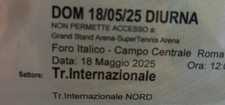 Biglietto finale maschile usato  Roma