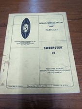Sweepster operators manual for sale  Womelsdorf