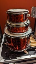 3 LP Rhythmix Series Rack Toms 13x9", 10x5", 8x4"! Vermelho iridescente! Mal usado! comprar usado  Enviando para Brazil