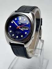 Raro Vintage Seiko 5 Sports 21J Japão Automático 6119-8310 Relógio Masculino Azul, usado comprar usado  Enviando para Brazil