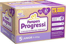 Pampers Progressi Junior rozmiar 5, 87 sztuk na sprzedaż  PL
