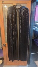 Crushed black velvet for sale  BATLEY