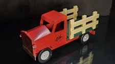 Vintage Hall Bros Farm Toy Truck Cama Estaca de Estanho e Madeira ~15" de Comprimento 06159 comprar usado  Enviando para Brazil
