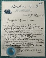 Rarissima lettera vini usato  Torino