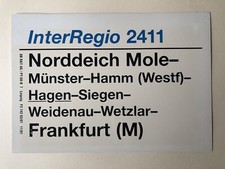 Zuglaufschild interregio 2411 gebraucht kaufen  Coburg