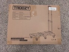 Troozy caminhão de mão dobrável 500 lb carrinho de bagagem resistente caixa preta aberta-NOVO comprar usado  Enviando para Brazil