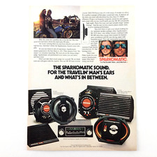 SPARKOMATIC Auto Estéreo IMPRESSÃO VINTAGE ANÚNCIO Carro Motocicleta Rádio Cassete Player, usado comprar usado  Enviando para Brazil
