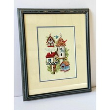 Vintage framed crewel for sale  Bakersfield